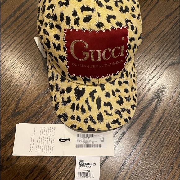 GUCCI | 2020 leopard & maroon hat - Picture 2 of 6